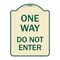 Signmission One Way Do Not Enter Heavy-Gauge Aluminum Architectural Sign, 24" H, TG-1824-23524 A-DES-TG-1824-23524 - alternate 1